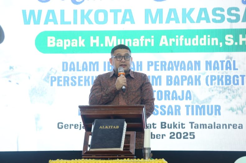 Hadiri Natal PKBGT, Wali Kota Tegaskan Makassar Kota Toleran