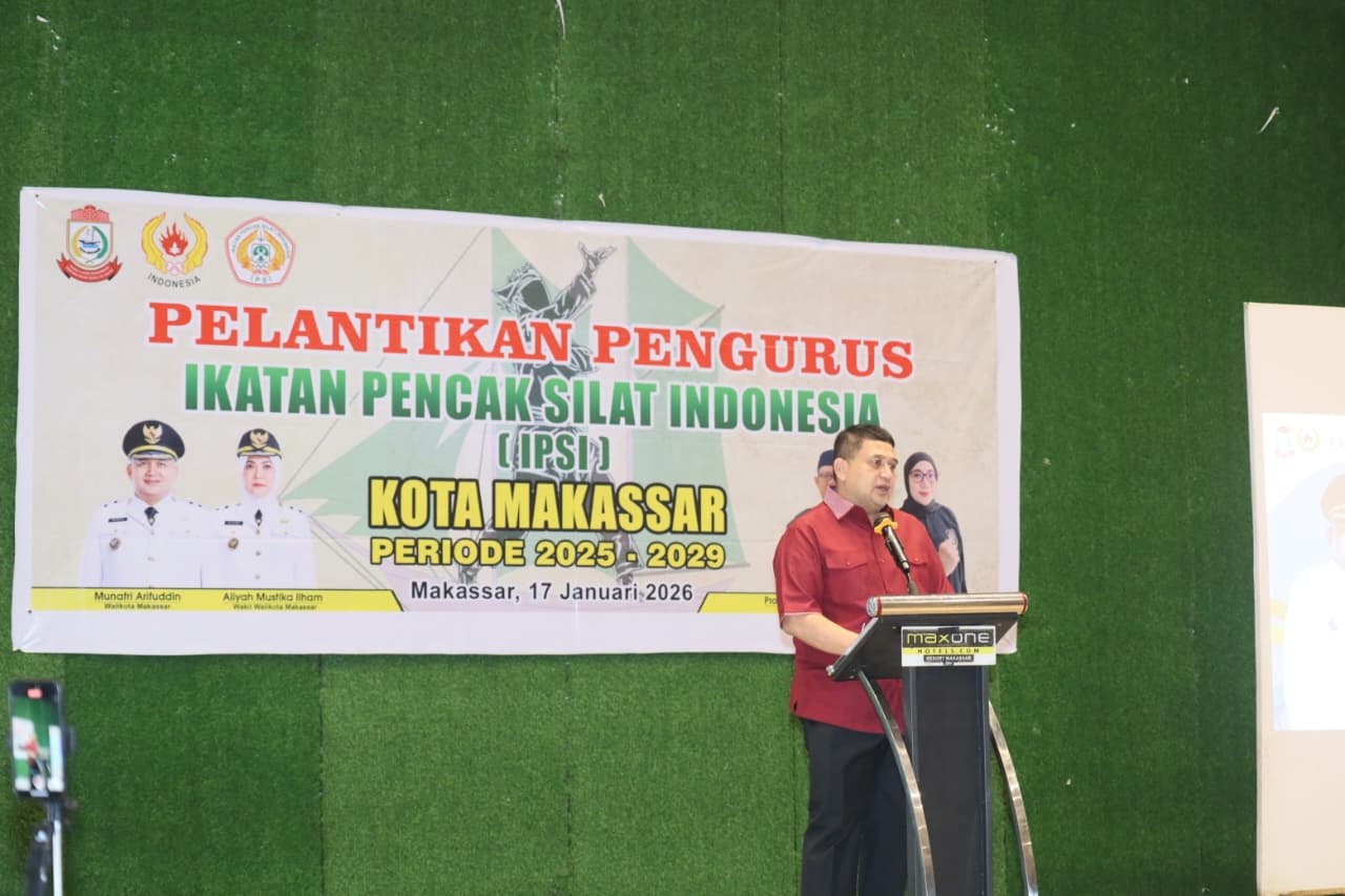 Pelantikan IPSI Makassar, Appi Dorong Pencak Silat Jadi Ikon Prestasi Daerah