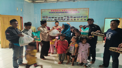 Semangat Ramadan, PWI Takalar Santuni Anak Yatim dan Salurkan Sembako