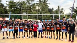 Angkat Trophy, Tim Volly Putra UNIMEN Raih Prestasi Juara 1 Halal Bihalal KPM Lekkong