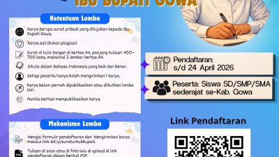 Peringati Hari Kartini, Pelajar Gowa Diajak Menulis Surat untuk Pemimpin