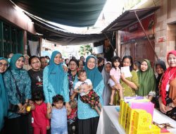 Melinda Aksa Blusukan ke Posyandu, Pastikan Tumbuh Kembang Balita Terpantau