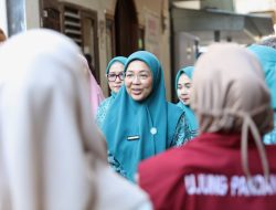 Melinda Aksa Tinjau Kebun PKK, Dorong Ketahanan Pangan dari Rumah Tangga