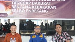 BRI BO Enrekang Gandeng Tim Damkar Trainer 36 Orang Ikuti Simulasi Dan Sosialisasi Tanggap Darurat Kebakaran